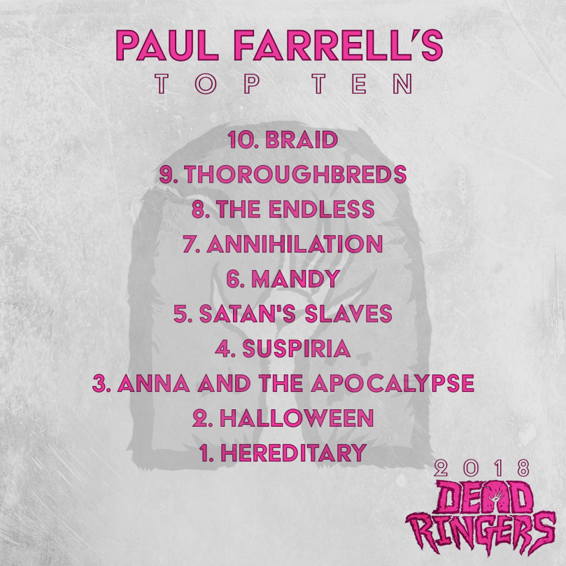 Dead Ringers Top Ten of 2018 - Paul